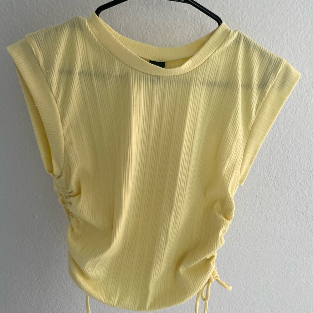 Yellow Sleeveless Top